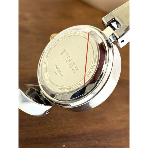 Timex Women's Watch TW2U69700 Quartz Silver Dial Two Tone Stainless Steel 26mm - Picture 6 of 13